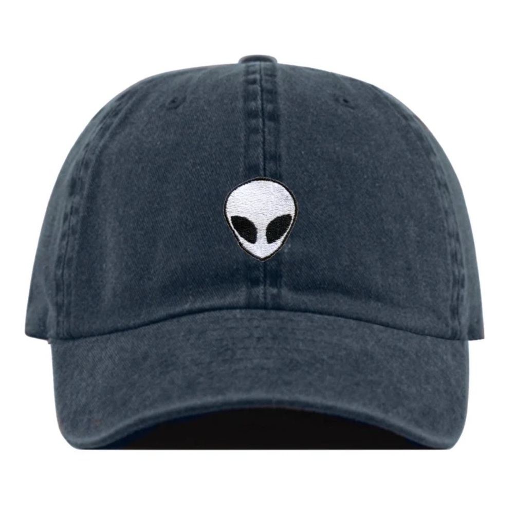 (+FREE GIFT) Alien Dad Hat Adjustable Navy